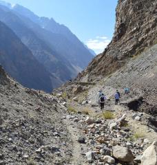 An MIT team explores the mountains of Tajikistan in 2019 while working with a local village on a plan to move to safer ground.