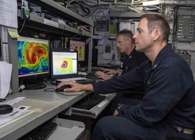 U.S. Navy meteorologists